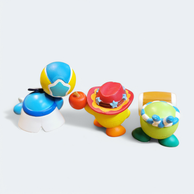 Kirby's Adventure Dr Kirby Hammer – 1" Figure Lot of 3 (Pre-Owned)
