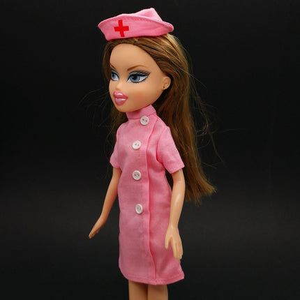 Pink Nurse Uniform Costume – Re-Ment Outfit for Blythe/Bratz (Pre-Owned)