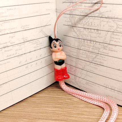 Osamu Tezuka Astro Boy 1.5" Phone Strap – Anime Mini Figure (Pre-Owned)