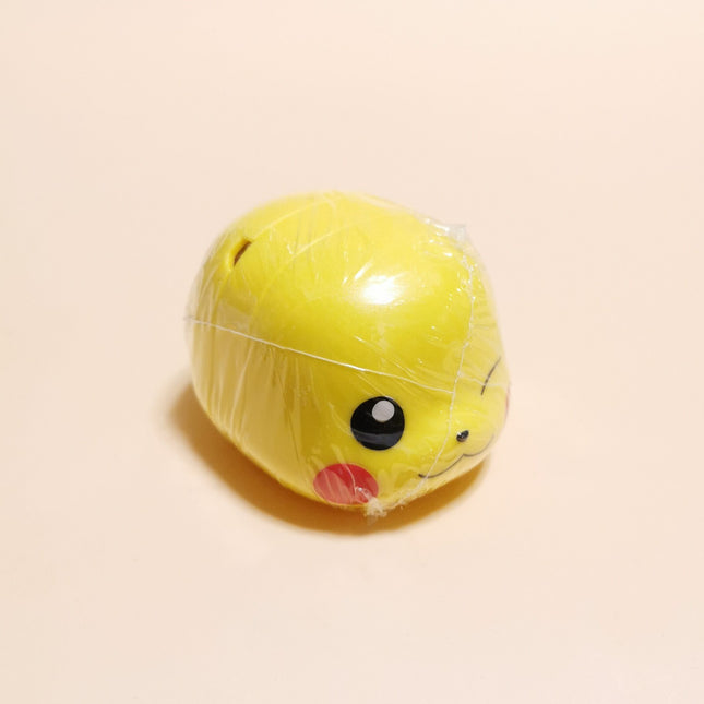 Pokemon CapChara Winking Pikachu 3.5" Mini Figure – Gacha (Bandai, Pre-Owned)