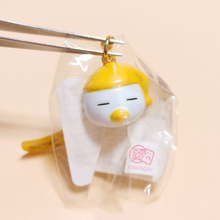 Bandai Tamagotchi Shirobabytchi – 1" Bell Keychain (Japan 1996, Pre-Owned)