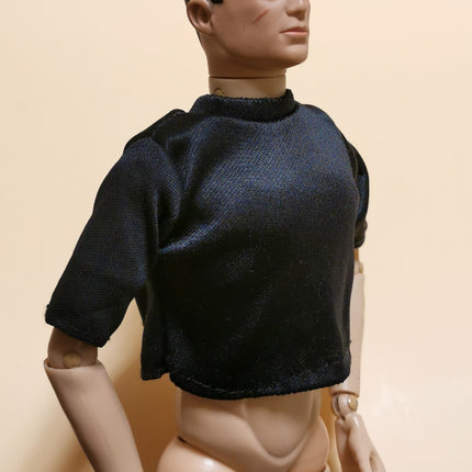 1/6 Scale Black Shiny Short Sleeves Shirt Top – for 12" Figure (Pre-Owned)