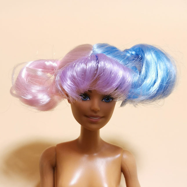 1/6 Scale Doll Pastel Colorful Wig – Short Hair Style (MGA LOL, Pre-Owned)