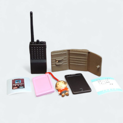 Re-Ment Miniature Wallet, Walkie-Talkie & Mobile Phone – Detective Conan Every Day Collection 2 (Pre-Owned)