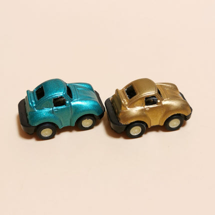 Porsche Gold & Green 1" Diecast – Vintage 90s Japan Lot of 2 (Pre-Owned)