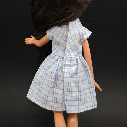 White Plaid Dress School Uniform – for Bratz & Licca Dolls (Takara, Pre-Owned)