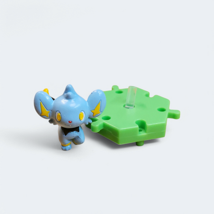 Pokemon Shinx 1" Mini Figure with Stand – Encyclopedia Zukan (Bandai, Pre-Owned)