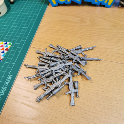 Lot of 16 GI Joe Gray Rifle Gun – Weapon for 3.75" Figure General Tomahawk (Pre-Owned)