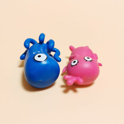 Lot of 2 Hasbro Ugly Dolls Fingertoes & Moxy – 1.5" Mini Figures (2018, Pre-Owned)