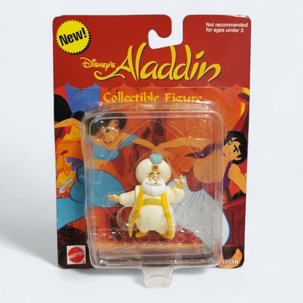 Disney Aladdin The Sultan 2.5" Figure – 1993 Mattel Vintage MOC (Pre-Owned Card)