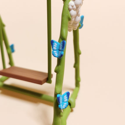 Miniature Green Vine Swing Set – 3.5" Playground (Pop Mart) (Pre-Owned)