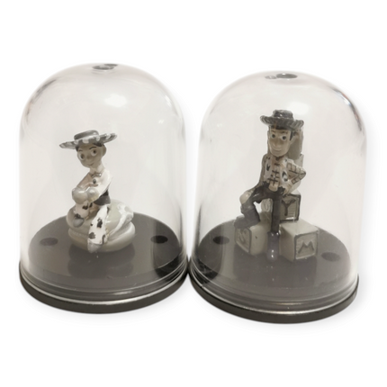 Toy Story Woody & Jessie Greyscale 1.5" Figures with Dome Cases – Disney
