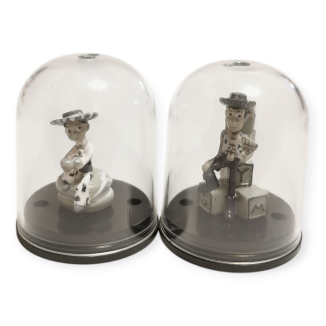 Toy Story Woody & Jessie Greyscale 1.5" Figures with Dome Cases – Disney