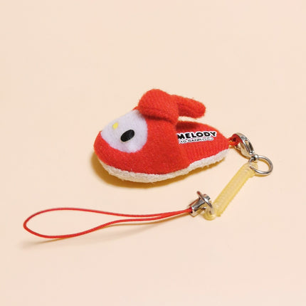 Sanrio My Melody Slipper – 1.75" Plush Keychain (Screen Cleaner) (Pre-Owned)