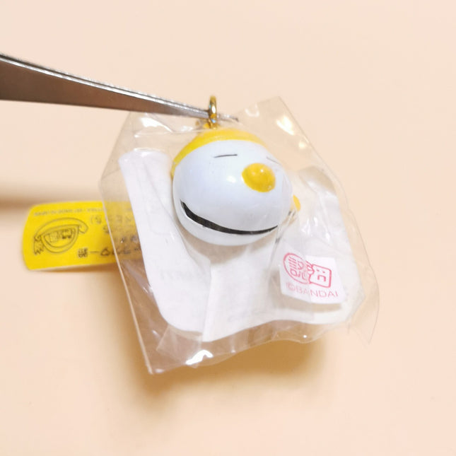 Bandai Tamagotchi Shirobabytchi – 1" Bell Keychain (Japan 1996, Pre-Owned)