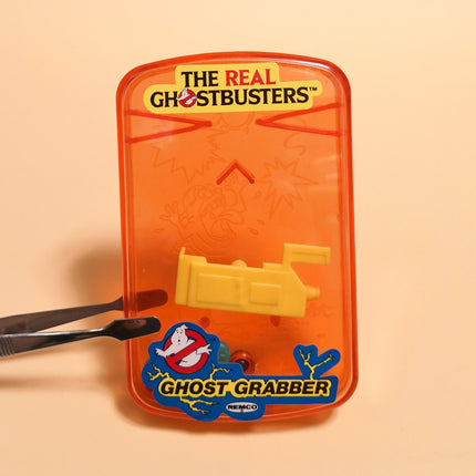 The Real Ghostbusters Remco GHOST GRABBER WATER GAME 5" Clear Case Vintage 1989