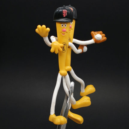Lot of 2 Pittsburgh Pirates Bendable 6" Figure Toy Promo Collectible Giants Bat