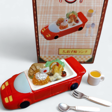 Re-Ment Family Restaurant 2 #5 Kids Meal with Car Plate – Dollhouse Meal