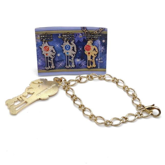 Sailor Moon Stick Wand 2" Charm – Bandai Keychain (Pre-Owned)