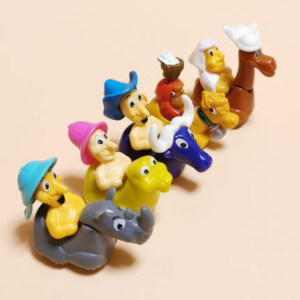 Kinder Surprise Animals with Riders – Lot of 5 Mini Figures (Pre-Owned)