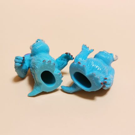 Monsters Inc Sulley 1.5" Rubber Minis – Lot of 2 Cake Toppers (Pre-Owned)