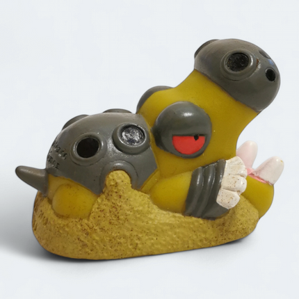 Pokemon 2008 Hippowdon 1.5" Finger Puppet – Catch Them All (Bandai, Pre-Owned)