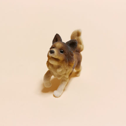 Flocked Puppy Dog 1.5" – Chihuahua/Terrier Mini Figure (Pre-Owned)