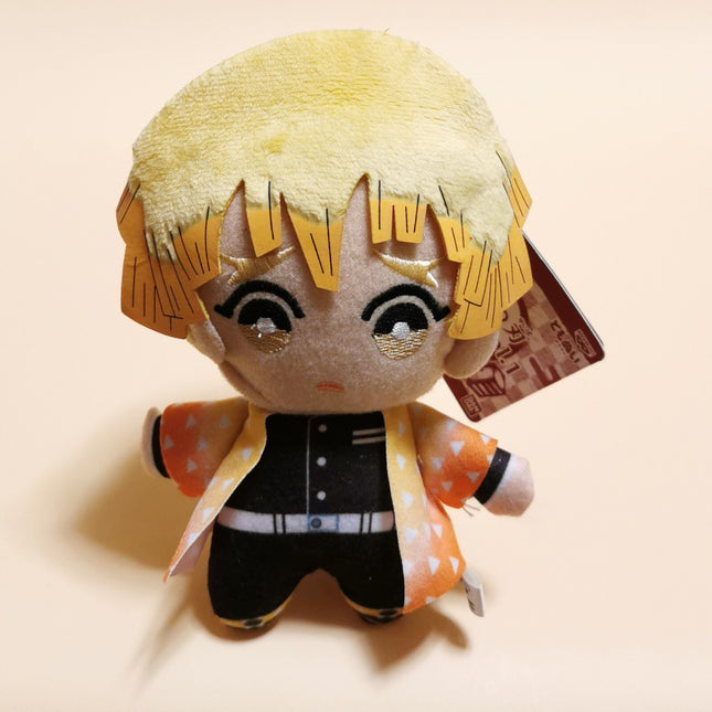 Bandai Demon Slayer Zenitsu Agatsuma – 5.5" Plush Keychain (Japan, Pre-Owned)