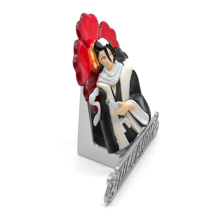 BLEACH BYAKUYA KUCHIKI 3" Mini Figure w Mini Stand 2005 Anime Collectible Bandai