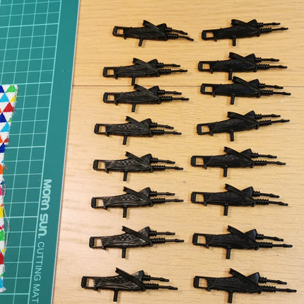 Lot of 16 GI Joe Black Rifle Gun – Weapon for 3.75" Figure (Pre-Owned)