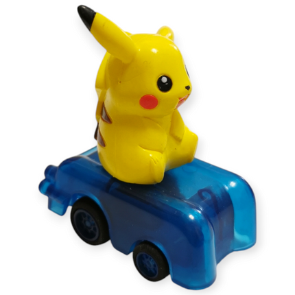 Pokemon Pikachu 1.5" Mini Figure Choro Q Pull Back Car – Takara (Pre-Owned)