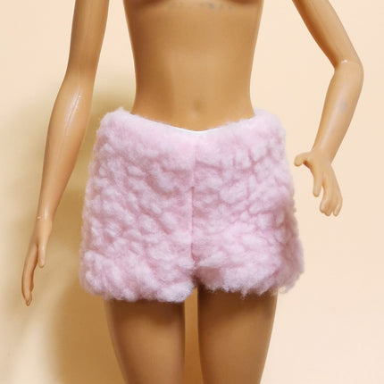 1/6 Scale Pink Fluffy Pajama Shorts – 11" Doll (Pre-Owned)
