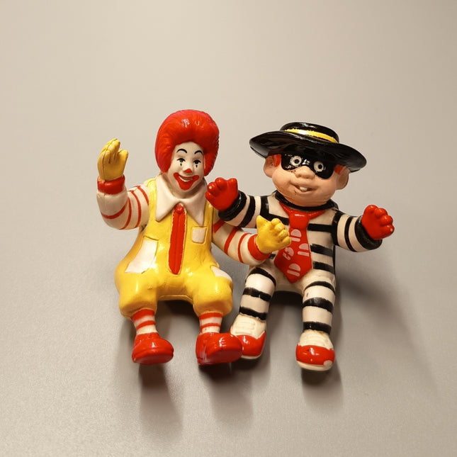 Vintage 1990 Ronald McDonald Hamburglar – See-Saw McDonald's Toy (Pre-Owned)