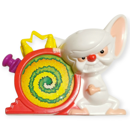 Pinky and the Brain Hypnotizer Wheel – 3" Wendy's Meal Toy (1997, Pre-Owned)
