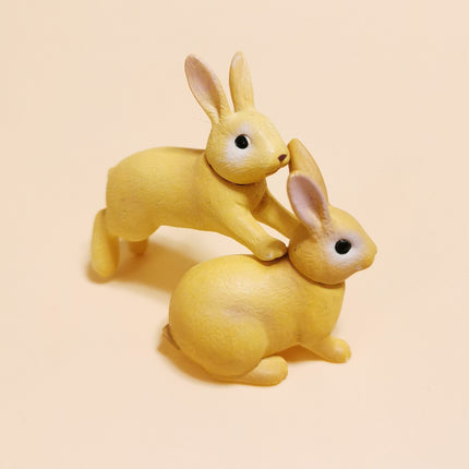 Rabbit Bunny 1.5" Mini Figure – Takara Tomy ANIA Dollhouse Animal (Pre-Owned)