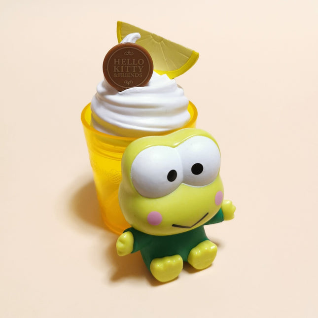 Sanrio KERO KERO KEROPPI Sundae 3" Mini Figure STORAGE CASE Sweet Delight 2012