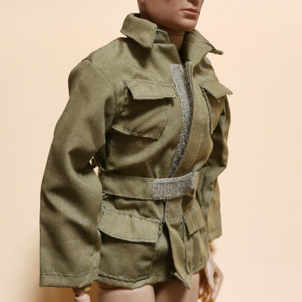 1/6 Scale GI Joe Green Long Sleeves Shirt Tunic Top – Soldier Clothes (Pre-Owned)