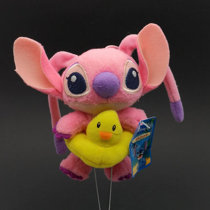 Disney Lilo & Stitch Angel with Duck Floatie – 5" Plush (Pre-Owned)