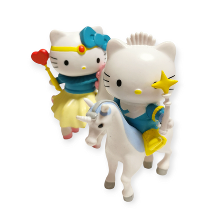 Sanrio Princess Hello Kitty & Prince Daniel Riding Unicorn – 3" Valentine Figure (Pre-Owned)