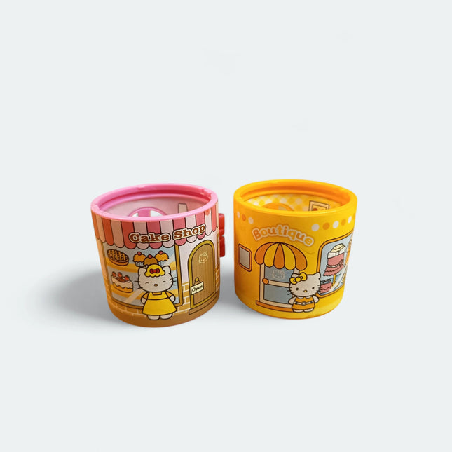 Hello Kitty Capsule Tower Houses – Cake Shop & Boutique (1.5", Rare, Pre-Owned)