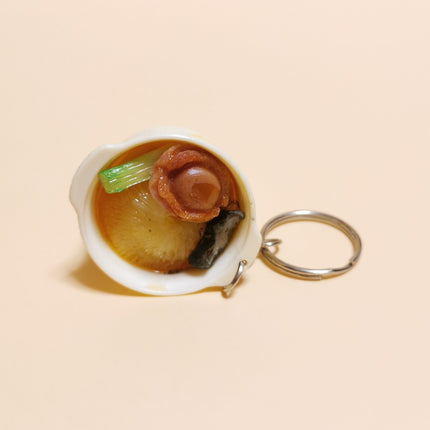 Miniature Buddha's Temptation Chinese Food 1.75" Keychain Charm – Dollhouse Meal (Pre-Owned)