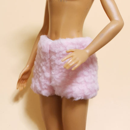 1/6 Scale Pink Fluffy Pajama Shorts – 11" Doll (Pre-Owned)