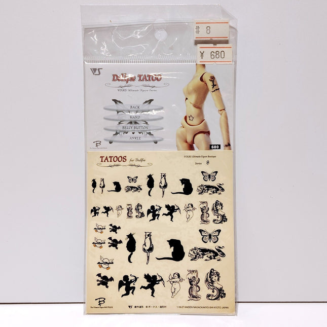 Volks Ultimate Figure Boutique Tattoo Sticker Sheet – for Dollfie Barbie (Rare, New)