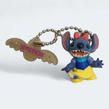 Stitch Snow White 1" Mascot Keychain – Disney Lilo & Stitch x Snow White (Pre-Owned)