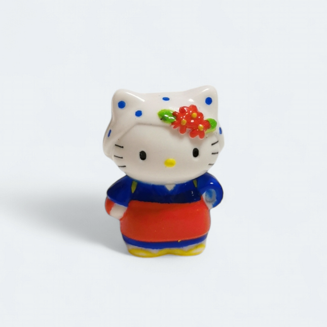 Miniature Hello Kitty in Japanese Maid Outfit 1" Figure (Pre-Owned)