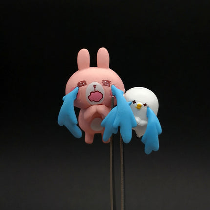 Kanahei’s Small Animal Pink Rabbit & White Chick Crying 2" Mini Figure (Pre-Owned)
