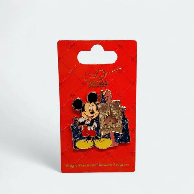 Hong Kong Disneyland Magic Access Milestone Mickey – Pin Trading (Rare, Pre-Owned)