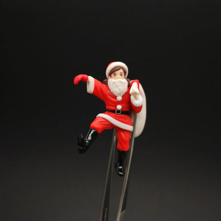 Fuchico as Santa Claus 2" Cup-Rim Figure – Christmas Anime Decor (Pre-Owned)