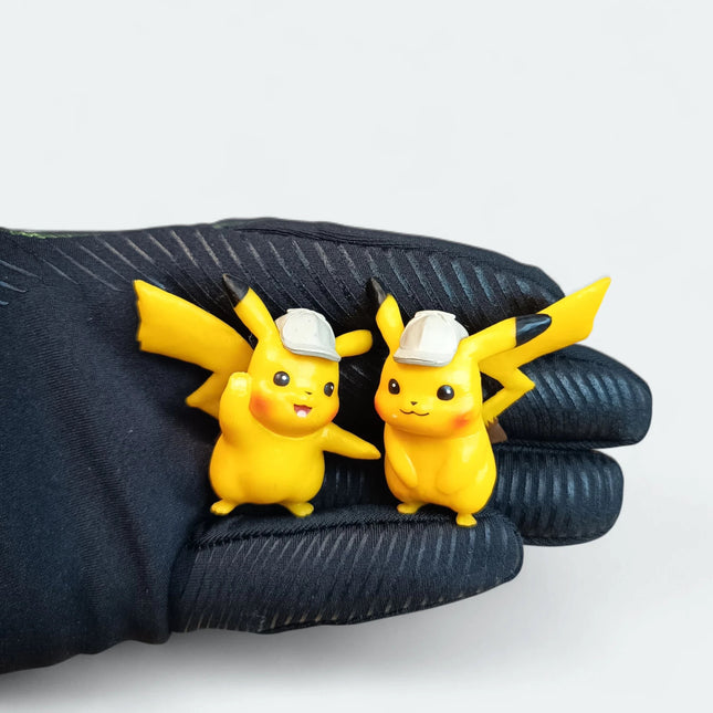 Pokémon Detective Pikachu 1.5" Mini Figures – Lot of 2 Cake Toppers (Pre-Owned)