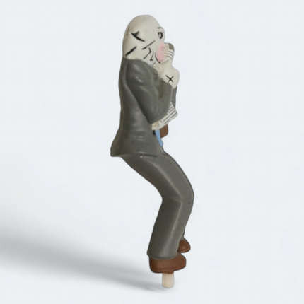 Ultraman Monster Kaiju Jamila in Business Suit 2" Mini Figure – Sitting Miniature (Pre-Owned)